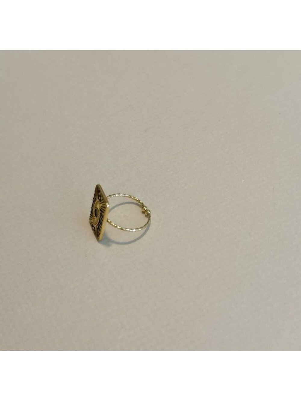 Boho evil eye ring M1042 - Picture 3 of 4